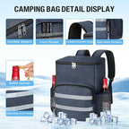 Backpack Cooler - 54 Cans Insulated Leak Proof Cooler Backpack for Men & Women, Cooler Bag Portable Picnic Camping Beach Hiking BBQ Lunch Backpack for Men and Women -Blue