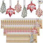 54 Sets Leaves Car Air Fresheners Bulk Maple Leaf Hanging Ornament Scented with Essential Oils Christmas Tree Decor for Men Women Coworkers Team Staff Office Car Party Supplies