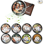 WOCOCN Customized Photo Car Air Freshener, Double-Sided Record Player Design, Unique Turntable Vinyl Shape,Meaning Gifts for Dad, Mom, Friends, Colleagues（9pcs） (Black)
