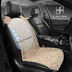 LACDL Beaded Car Seat Covers for Cars, Cooling Bead Seat Cover for Trucks & SUVs - Auto Ventilated Seat Cooler Pad, Natural Wood Breathable Beads - Sweat Protector for Summer, Burlywood