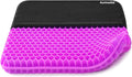 Plus Size Gel Seat Cushion for Long Sitting, Extra Large and Thick, Seat Cushion for Back, Hip, Sciatica, Tailbone Pain Relief, Use for The Office, Wheelchair, Car, Recliner, Truck.(Rose red)