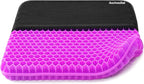 Plus Size Gel Seat Cushion for Long Sitting, Extra Large and Thick, Seat Cushion for Back, Hip, Sciatica, Tailbone Pain Relief, Use for The Office, Wheelchair, Car, Recliner, Truck.(Rose red)