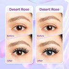 Lash Extension Kit DIY Lash Clusters Kit Eyelash Extensions Individual Lashes Extensions with (BondSeal,Tweezers,Remover,168PcsDesert Rose,8-16)
