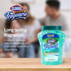 Clorox Fraganzia 12 Oz Island Orchard and Morning Sky Crystal Beads Air Fresheners - Long-Lasting Gel Beads for Home, Bathroom, Car