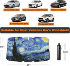 Windshield Sun Shade Umbrella for Car Front Window Sun Visor for Windshield Car Summer Accessories Protect Interior from UV Rays & Heat for Sedan, Compact SUV, Hatchbacks 57"*31"