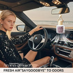 Car Air Freshener Diffuser, Hanging Car Scents Air Freshener, Car Fresheners Long Lasting, Essential Oil Diffuser, Fragrance Oil Air Diffuser, Vanilla Cream 8ml*2pcs