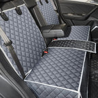 Grey Dog Car Seat Cover for Back Seat X-Large,Non-Stick Fur,Pet-Friendly and Waterproof - Universal Fit Interior Protector for Auto, Van, SUV - Ideal for Kids and Pets (X-Large)
