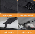 HEYTRIP Universal Soft Roof Rack Pads for Kayak/Surfboard/SUP/Canoe with 15FT Tie-Down Straps and Storage Bag