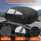 Car Rooftop Cargo Carrier Bag Waterproof Duty- Car Roof Top Carrier, Roof Top Carrying Bags 15 Cubic Feet