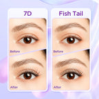 Lash Extension Kit DIY Lash Clusters Kit Eyelash Extensions Individual Lashes Extensions with (Lash Bond,Tweezers,424Pcs, 7D+30D,0.07D, 5-16mm)