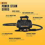 McCulloch MC1270 Portable Power Steam Cleaner, 30 Minute Runtime, 16 Accessories: Mop Head, Brushes, & More - Built for Home, Tile, Grout, Carpet, Furniture, & Personal Car Detailing
