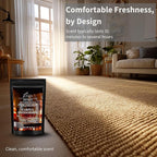 Lapew Bourbon & Butterscotch Carpet Deodorizer Powder - Pet Safe Freshener for Vacuuming | Scented Odor Eliminator for Home | 16 oz