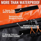Car Rooftop Cargo Carrier Bag, 16 Cubic Feet Waterproof Car Topper Luggage Storage Bag with Large Capacity & Maximum Protection to Minivan SUV Vehicles w/wo Roof Rack, Non-Slip Mat, Door Hooks, Lock