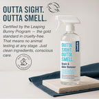 Natural Odor and Stain Remover Spray - Unscented Plant-Based Child and Pet Safe Cleaner Earth-Friendly Odor Eliminator Eco Cleaning Products for Home, Carpet, Upholstery 16 oz
