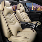 CTDS Car Seat Covers for Chevy Malibu 2000-2026, Stylish Sport Seat Cover, Premium Nappa Leather Car Seat Cover. Automobile Seat Covers Sets.(Luxury 2 Seats/Beige)