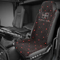 LACDL Beaded Seat Covers for Truck, Trailer, Van, RV, Car Seat Cooling Cover, Auto Ventilated Seat Cushion, Wood Breathable Car Seat Beads, Seat Cooler Pad Sweat Protector for Summer, Stars
