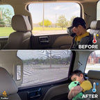 EcoNour Car Rear Window Sun Shades Compatible for Subaru Outback | 2Pack Breathable Shade - 100% UV & Mosquito Protection | Rear Window Covers for Privacy & Blackout | Car Window Accessories
