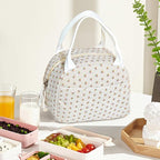 Lunch Bag for Women Insulated Lunch Box Cute Corduroy Lunch Tote Bags Reusable Large Capacity Cooler Bag for Travel Work Picnic