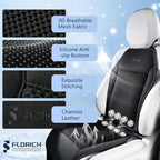 FLORICH Cooling Car Seat Covers with 8 Turbo Fans Blowing & Suction Ventilated Car Seat Cushion 12V-24V 3-Speed Adjustable Car Seats Cooling Pad Universal Fit for Car SUV Truck Van Summer Driving