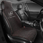 LACDL Beaded Seat Covers for Truck, Trailer, Van, RV, Car Seat Cooling Cover, Auto Ventilated Seat Cushion, Wood Breathable Car Seat Beads, Seat Cooler Pad Sweat Protector for Summer, Dark Red