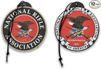 Elektroplate Officially Licensed National Rifle Association NRA (Classic Disk and Heritage Styles) Automotive Hanging Air Fresheners 3.6" for Vehicles | Artic Blast Scent 12-Pack