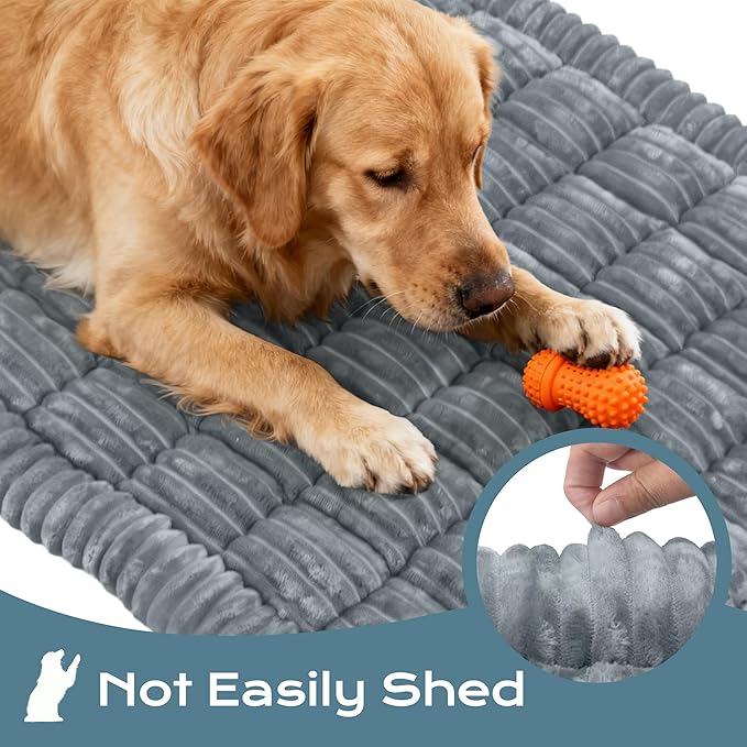 Backseat Dog Bed Mat for Car, Dog Car Seat Cover for Back Seat, Pet Car Blanket Soft and Comfortable, Upgraded Bottom Non-Slip, Washable Travel Pet Mat for Cars Trucks and SUVs (Gray, 53" x 24")