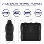 Skechers Memory Foam Car Seat Covers, Air Cool Mesh Thick Seat Covers, Airbag Compatible Car Seat Cover, Automotive Comfort Protection for Most Cars,Vans,Trucks, SUVs,Black