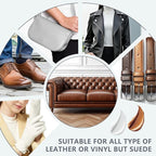 Leather Recoloring Balm & Color Restorer | Light Brown Leather Dye, Paint & Repair Kit for Furniture, Couches, Car Seats, Shoes|Restore Faded & Scratched Surfaces