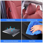 coverdream Rav4 Seat Covers Custom Fit for Toyota Rav4 2013-2018 XLE/Platinum/Limited/SE SUV,Fully Covered,Waterproof Leather Car Seat Protector(Full Set,Wine Red)
