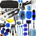 36Pcs Car Detailing Kit, Car Detailing Brush Set, Car Wash Cleaning Kit, Car Detailing Brushes, Professional Car Care Kit for Interior Exterior Wheels, Blue