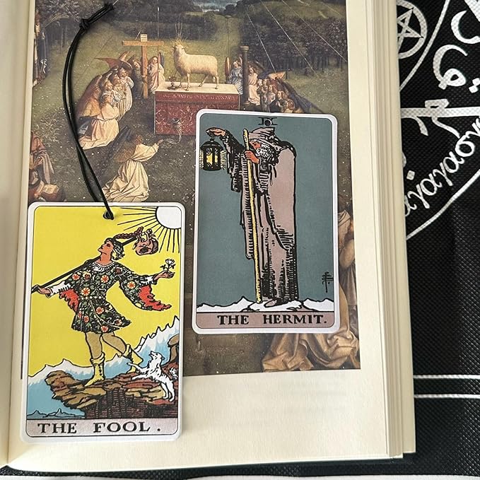 Tarot Car Fresheners, 22 Major Arcana Tarot Cards Car Air Freshener Set, Spiritual Gifts for Women, Car Accessories for Tarot Cards, Spiritual Present for Tarot Reader Birthday 3x2In