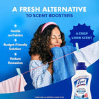 Lysol Disinfectant Laundry Sanitizer & Scent Booster, Laundry Detergent Additive, Color Safe Bleach Alternative, Laundry Odor Eliminator, Kills Bacteria & Viruses, Crisp Linen Scent, 41 Fl Oz Liquid