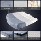 Car Memory Foam Heightening Seat Cushion for Short Drivers, Improve Driving Vision, Double Layered Design, Hip/Tailbone/Lower Back Pain Relief, Adults Booster Seat for Car,Truck,SUV,Office.