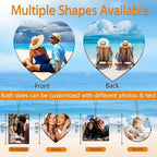 5-500pcs Custom Air Fresheners with Picture, Double Sided Car Air Freshener with 20 Scents, Personalized Gifts for Valentine's Day Birthday Anniversary (Heart)