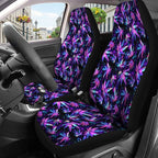 GENANY Galaxy Weed Car Seat Covers Set of 2, Breathable Front Seat Covers for Truck Sedan SUV, Purple Car Accessories, Funny Gift for Women Men