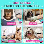 Sniffy Pet Odor Eliminator Spray Lavender Enzymatic Cleaner for Dog & Cat Urine, Litter Boxes, Carpets & Furniture, Hypoallergenic, Fabric-Safe, Vet-Approved, 2x16 oz Twin Pack, Made in USA