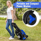 Pressure Washer, Power Washer with 4 Quick Connect Nozzles 1 Foam Cannon, High Pressure Cleaning Machine for Cars/Fences/Driveways/Patios/Farms/Home Cleaning