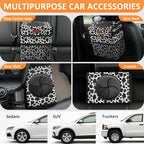 Car Trash Can for Car Cute,Bag Bin Hanging Waterproof Automotive Garbage Cans Leak Proof Vehicle Trash Can Cow Print