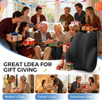 BEBAS Lumbar Support Pillow for Car, Memory Foam Back Cushion for Driving, Ergonomic Lumbar Pillow for Pain Relief, Comfort Lower Back Support for Office Chairs, Car Seat, Wheelchair -Black