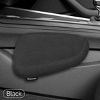 Alcantane style car leg knee pads memory foam car center console knee cushions car leg pads protect knee and leg elbow pads car copilot Universa version (Black line right leg pad)