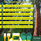 Tree Wound Sealer-500g Tree Wound Dressing for Damaged Trees Pruning Sealer. Bonsai Cutting Paste Tree Trunk Paint Protection Grafting Wax for Effective Tree Wound Repair-Brown