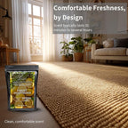 Lapew Lemon & Eucalyptus Carpet Deodorizer Powder - Pet Safe Freshener for Vacuuming | Scented Odor Eliminator for Home | 36 oz