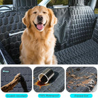 Dog Seat Covers for Back Seat, Dog Car Seat for Tesla Model 3, 100% Waterproof Pet Seat Cover Protects from Scratches, Scuffs, Hammock for Tesla with Mesh Window & Headrest Protection