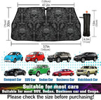 Socira Gothic Skull Car Windshield Sunshade Umbrella Foldable Umbrella Sun Shade Windshield Cover Sunshade Skull Accessories Blocks Uv Rays Keeps Cool (57" X 30")