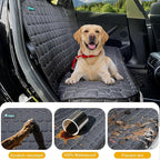 Dog Car Seat Covers for Tesla Model 3,100% Waterproof Back Seat Cover for Cars Armrest Compatible Nonslip Car Rear Seat Protector for Dogs & Kids, Easy Clean Tesla Model 3 Accessories