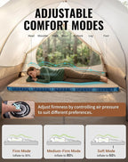 KingCamp FLEXIREST 8.0 Inflatable Sleeping Pad for Camping, High-Support Drop Stitch Camping Mattress with 1100lbs Capacity, PVC-Free Camping Mat for Tent Car Glamping Outdoor Travel, 79 * 40 * 3.15