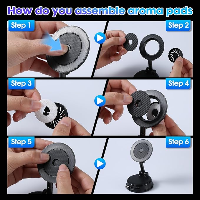 Car Phone Holder for Magsafe with Car Air Freshener, Long Lasting Scent - Auto Accessories,360° Adjustable Cars Phones Mount, Phone Holders for Your Car for iPhone 17 Pro Max 16 15 14 13