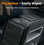 Car Cup Holder, Back Seat Cup Holder for Car, Truck Bed Organizer Boat Couch Bottle Holder Tray Expander Automotive Rear Seat Storage Accessories Pu Leather Fit for Coffee Drink Food