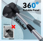 XINDELL Windshield Cleaning Tool, Interior & Inside Car Windshield Cleaner with Microfiber Pads, Extendable Handle & 360° Rotating Head, Streak-Free Glass Cleaning Kit for Cars Trucks