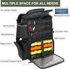 MATEIN Fishing Backpack, Water Resistant Tackle Storage Bag with Rod Holders & Cooler, Fishing Gifts for Men